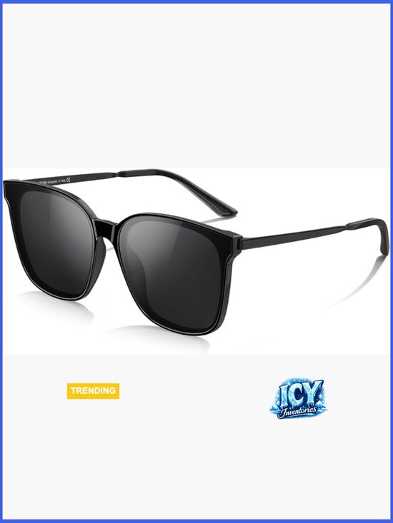 Oversized Polarized Sunglasses, Retro Square UV400 Shield Light Weight main image 6